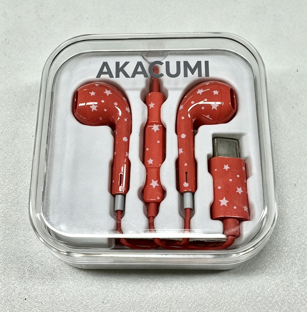 AKACUMI Blush Star Wired Type-C Earphones